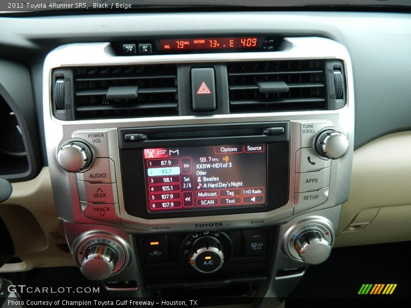 Controls of 2012 4Runner SR5