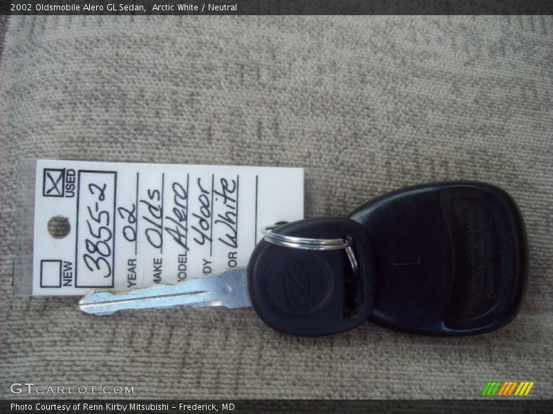 Keys of 2002 Alero GL Sedan