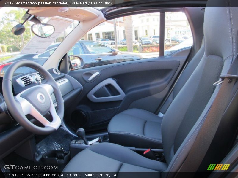  2012 fortwo passion cabriolet Design Black Interior