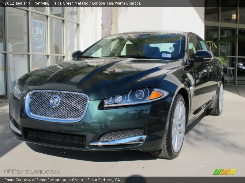 Taiga Green Metallic / London Tan/Warm Charcoal 2012 Jaguar XF Portfolio