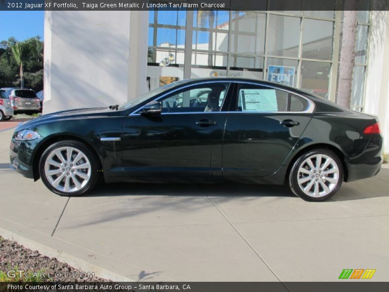 Taiga Green Metallic / London Tan/Warm Charcoal 2012 Jaguar XF Portfolio