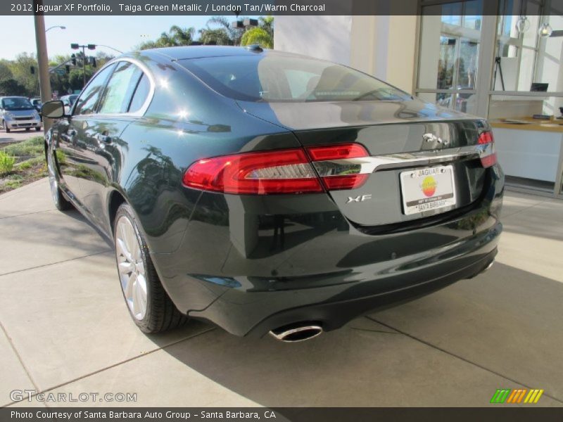 Taiga Green Metallic / London Tan/Warm Charcoal 2012 Jaguar XF Portfolio