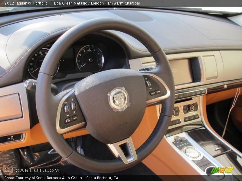 Taiga Green Metallic / London Tan/Warm Charcoal 2012 Jaguar XF Portfolio