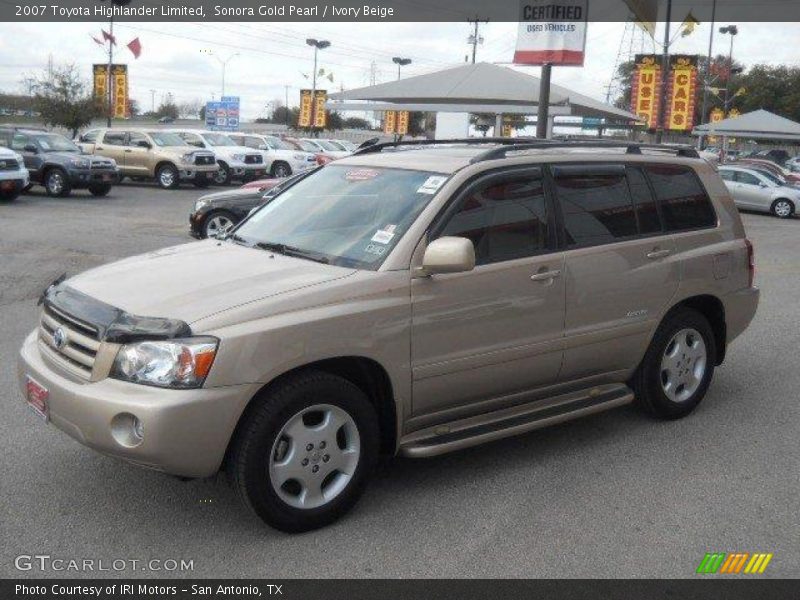 Sonora Gold Pearl / Ivory Beige 2007 Toyota Highlander Limited