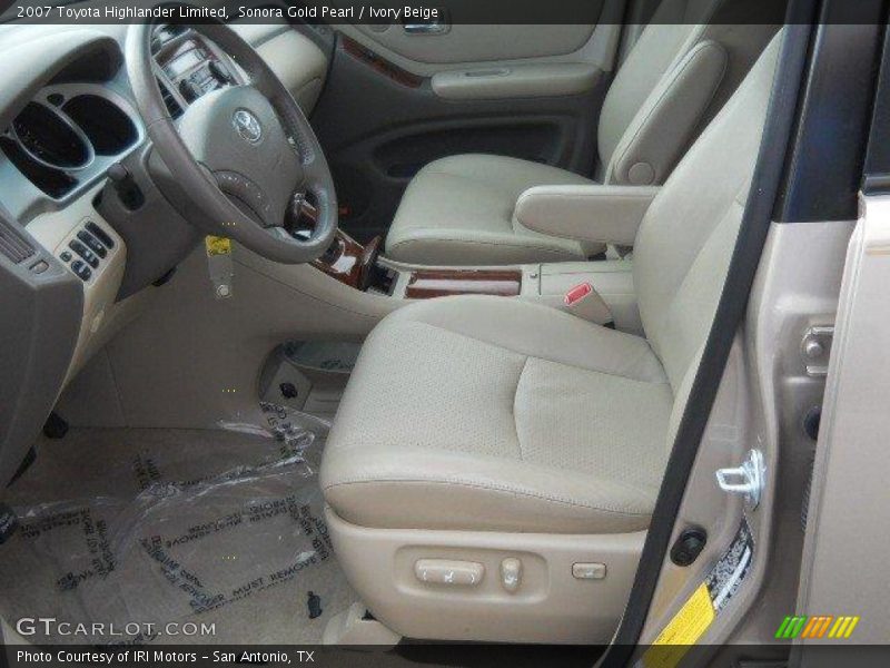 Sonora Gold Pearl / Ivory Beige 2007 Toyota Highlander Limited