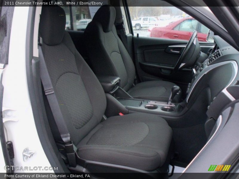 White / Ebony/Ebony 2011 Chevrolet Traverse LT AWD