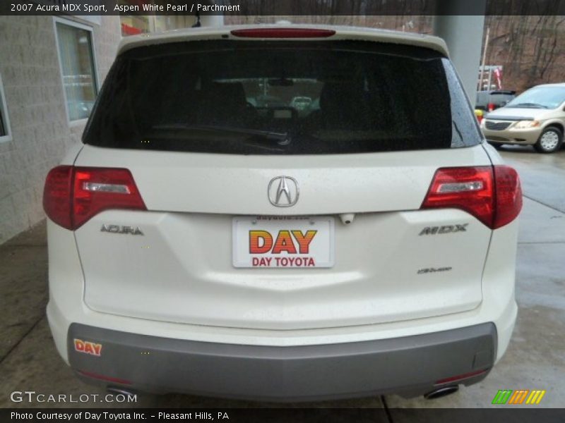 Aspen White Pearl / Parchment 2007 Acura MDX Sport