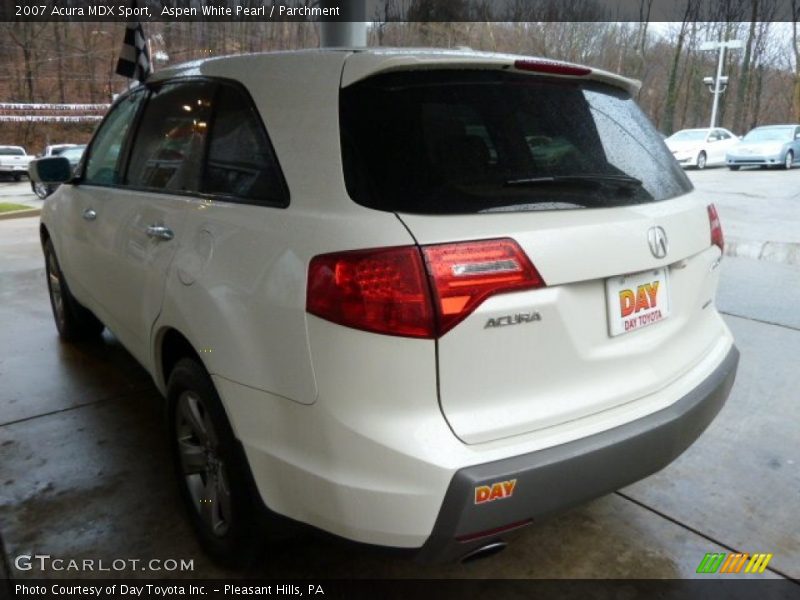 Aspen White Pearl / Parchment 2007 Acura MDX Sport