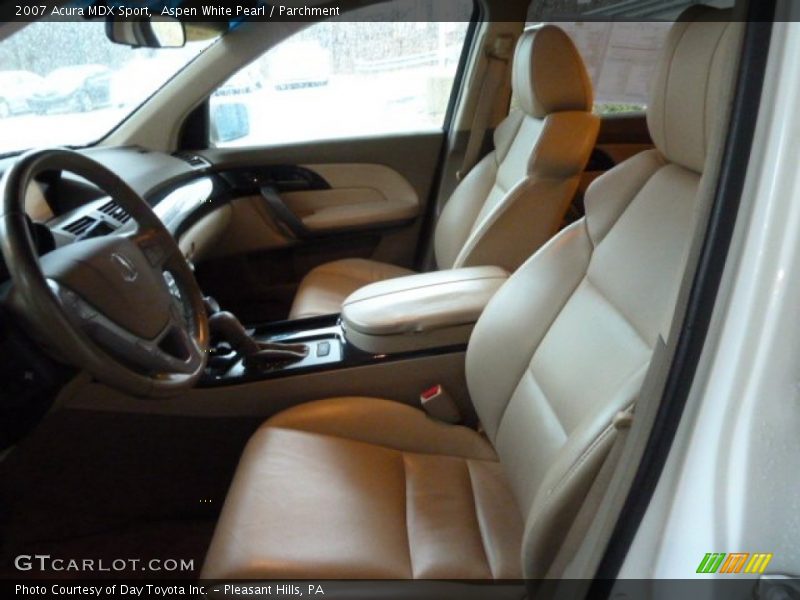 Aspen White Pearl / Parchment 2007 Acura MDX Sport