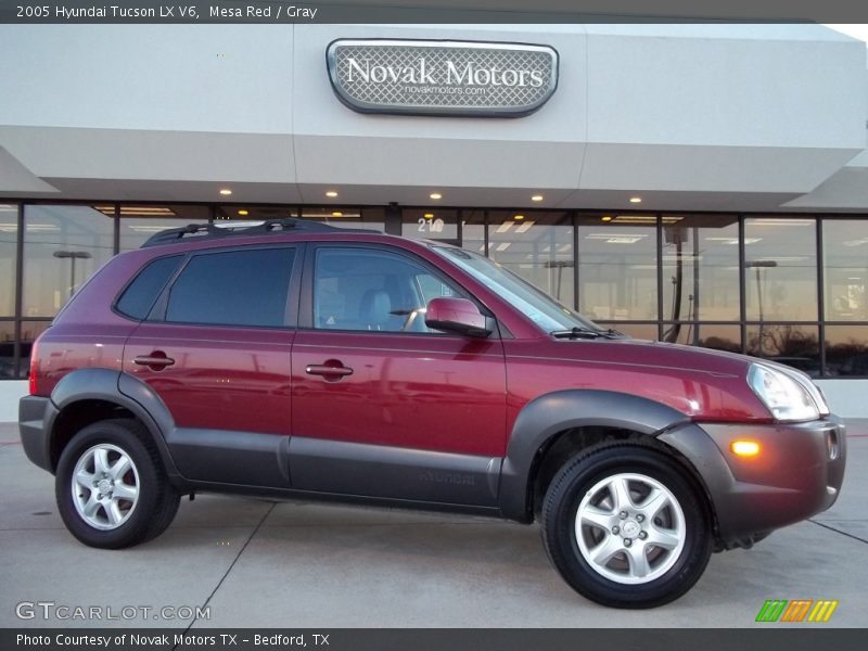 Mesa Red / Gray 2005 Hyundai Tucson LX V6