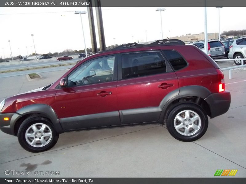 Mesa Red / Gray 2005 Hyundai Tucson LX V6