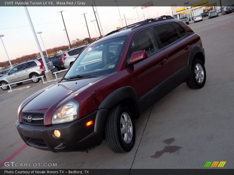 Mesa Red / Gray 2005 Hyundai Tucson LX V6