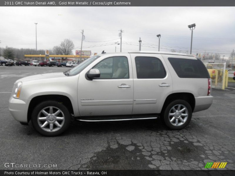 Gold Mist Metallic / Cocoa/Light Cashmere 2011 GMC Yukon Denali AWD