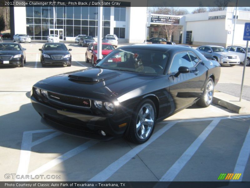 Pitch Black / Dark Slate Gray 2012 Dodge Challenger R/T Plus