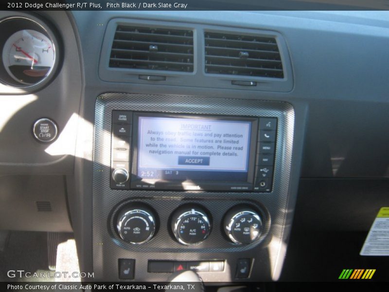 Pitch Black / Dark Slate Gray 2012 Dodge Challenger R/T Plus