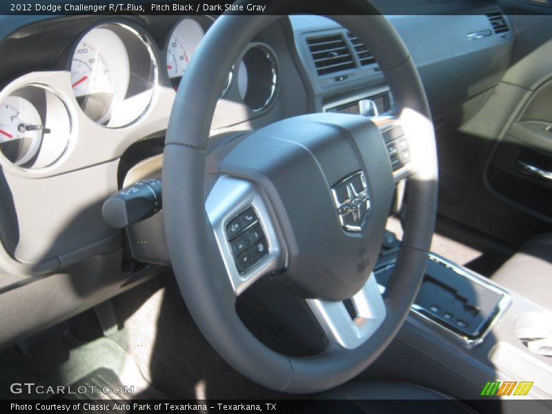 Pitch Black / Dark Slate Gray 2012 Dodge Challenger R/T Plus