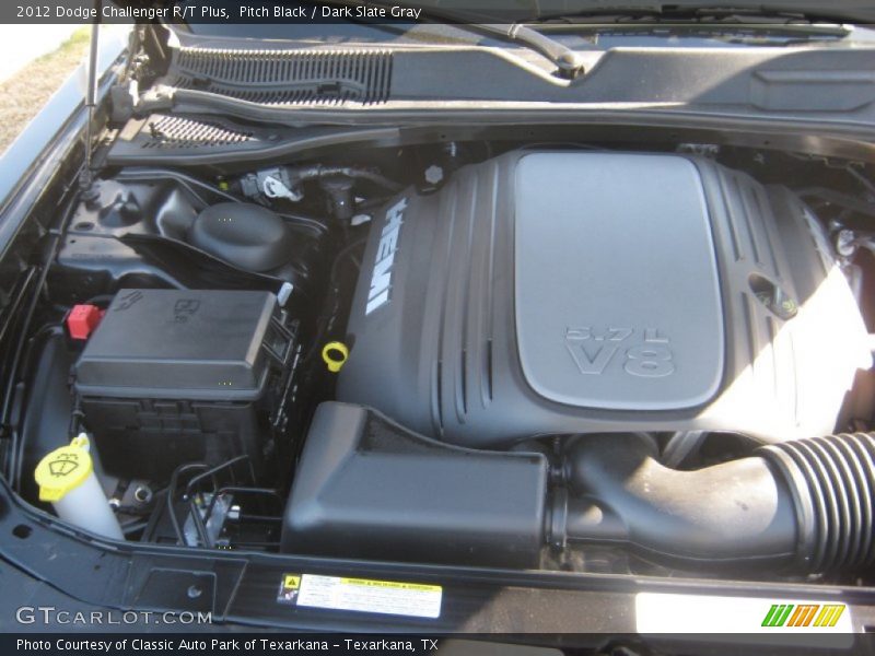Pitch Black / Dark Slate Gray 2012 Dodge Challenger R/T Plus