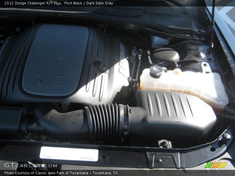 Pitch Black / Dark Slate Gray 2012 Dodge Challenger R/T Plus