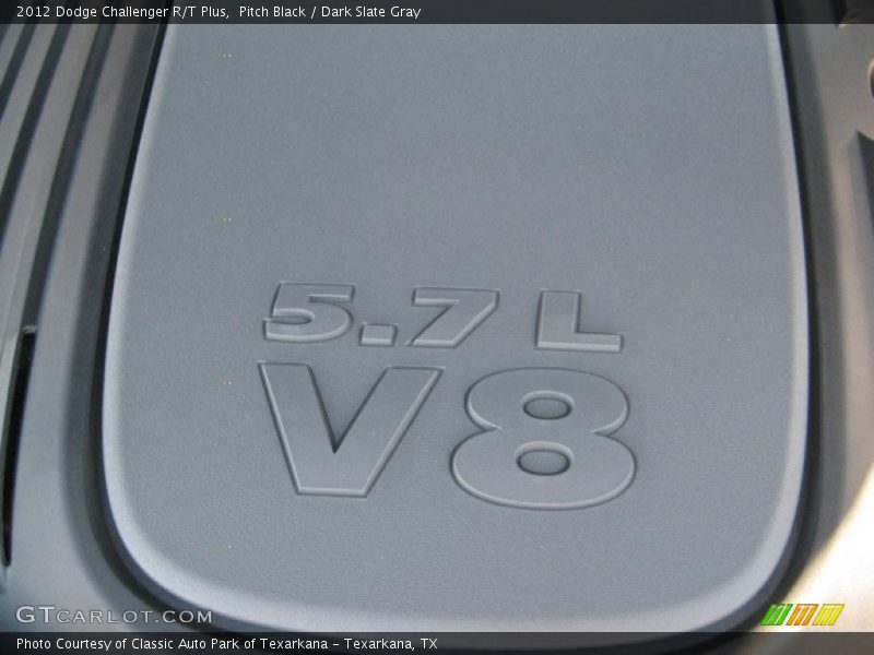 Pitch Black / Dark Slate Gray 2012 Dodge Challenger R/T Plus