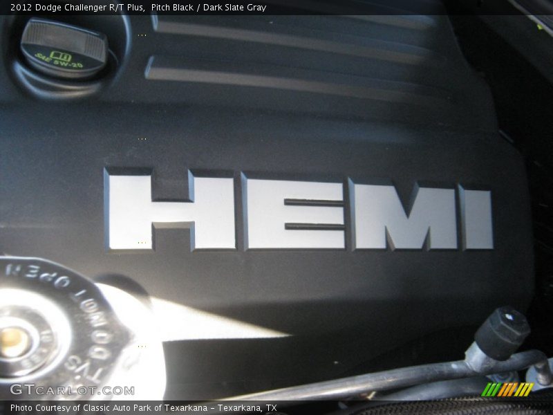 Pitch Black / Dark Slate Gray 2012 Dodge Challenger R/T Plus