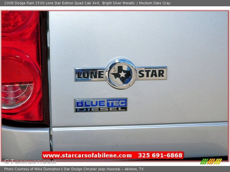 Bright Silver Metallic / Medium Slate Gray 2008 Dodge Ram 2500 Lone Star Edition Quad Cab 4x4
