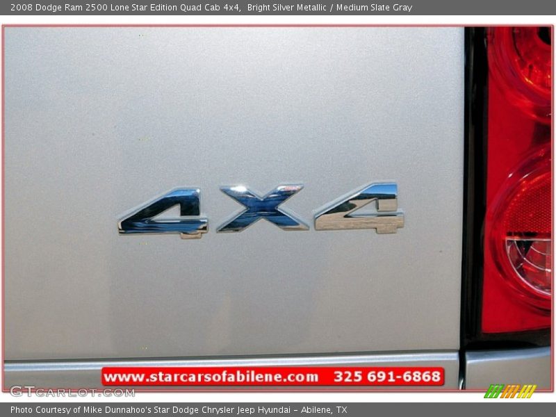 Bright Silver Metallic / Medium Slate Gray 2008 Dodge Ram 2500 Lone Star Edition Quad Cab 4x4