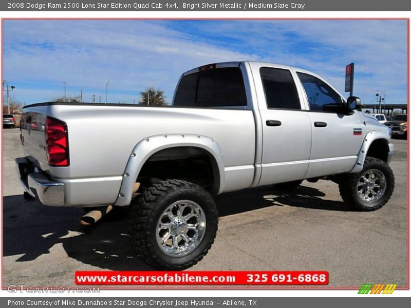 Bright Silver Metallic / Medium Slate Gray 2008 Dodge Ram 2500 Lone Star Edition Quad Cab 4x4