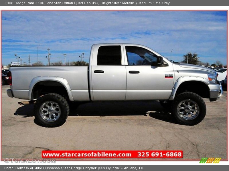 Bright Silver Metallic / Medium Slate Gray 2008 Dodge Ram 2500 Lone Star Edition Quad Cab 4x4