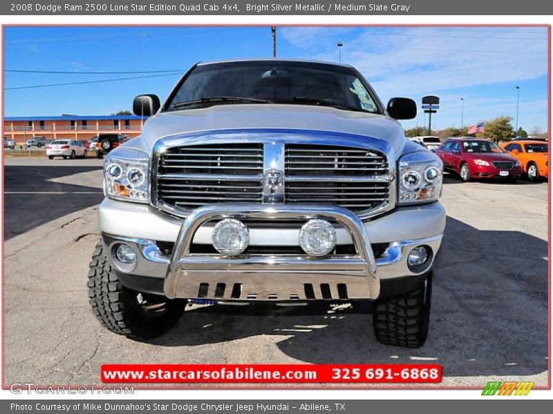 Bright Silver Metallic / Medium Slate Gray 2008 Dodge Ram 2500 Lone Star Edition Quad Cab 4x4