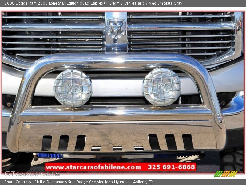 Bright Silver Metallic / Medium Slate Gray 2008 Dodge Ram 2500 Lone Star Edition Quad Cab 4x4