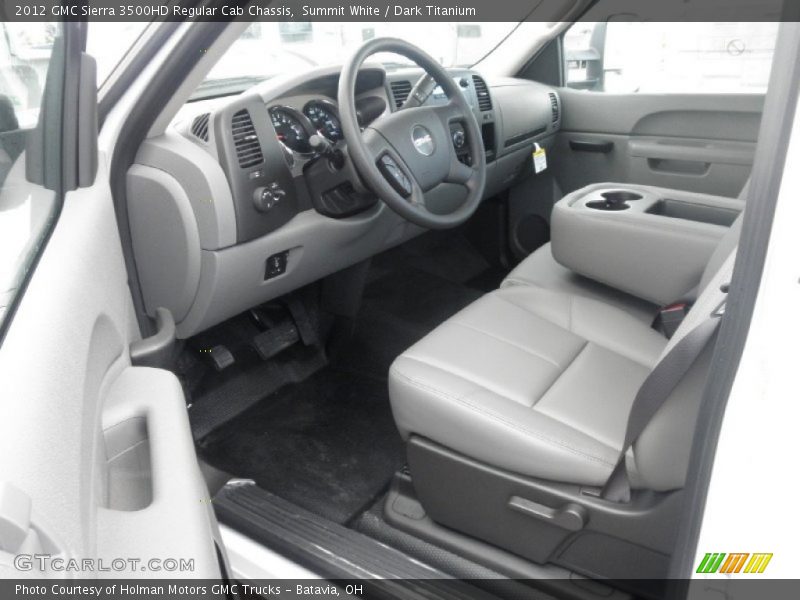 Summit White / Dark Titanium 2012 GMC Sierra 3500HD Regular Cab Chassis