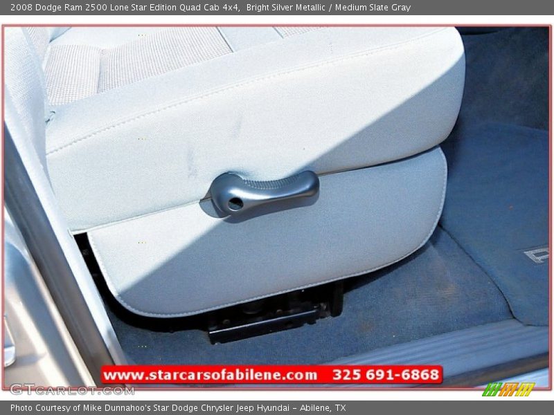 Bright Silver Metallic / Medium Slate Gray 2008 Dodge Ram 2500 Lone Star Edition Quad Cab 4x4