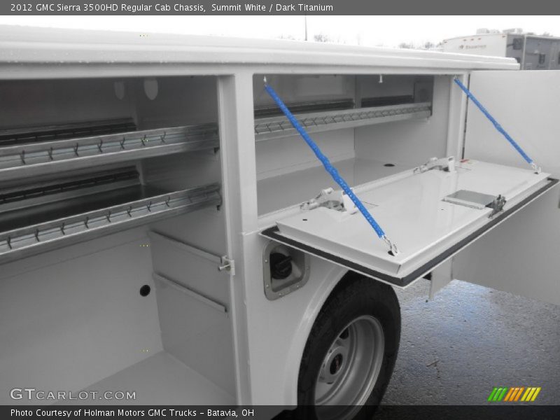 Summit White / Dark Titanium 2012 GMC Sierra 3500HD Regular Cab Chassis