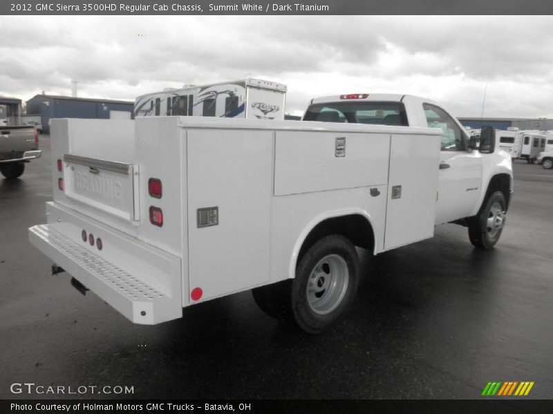 Summit White / Dark Titanium 2012 GMC Sierra 3500HD Regular Cab Chassis