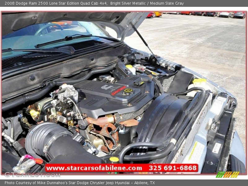 Bright Silver Metallic / Medium Slate Gray 2008 Dodge Ram 2500 Lone Star Edition Quad Cab 4x4