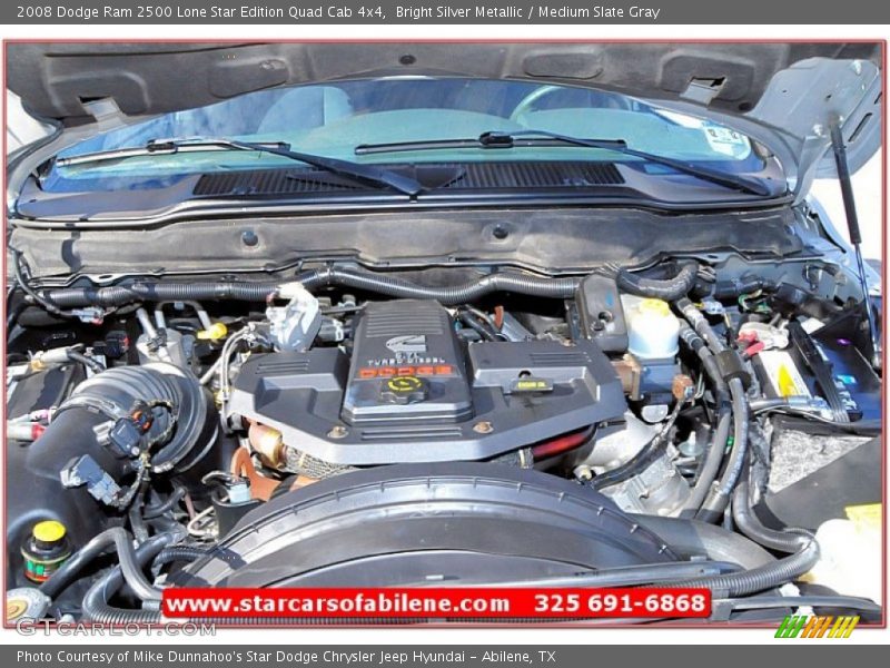 Bright Silver Metallic / Medium Slate Gray 2008 Dodge Ram 2500 Lone Star Edition Quad Cab 4x4