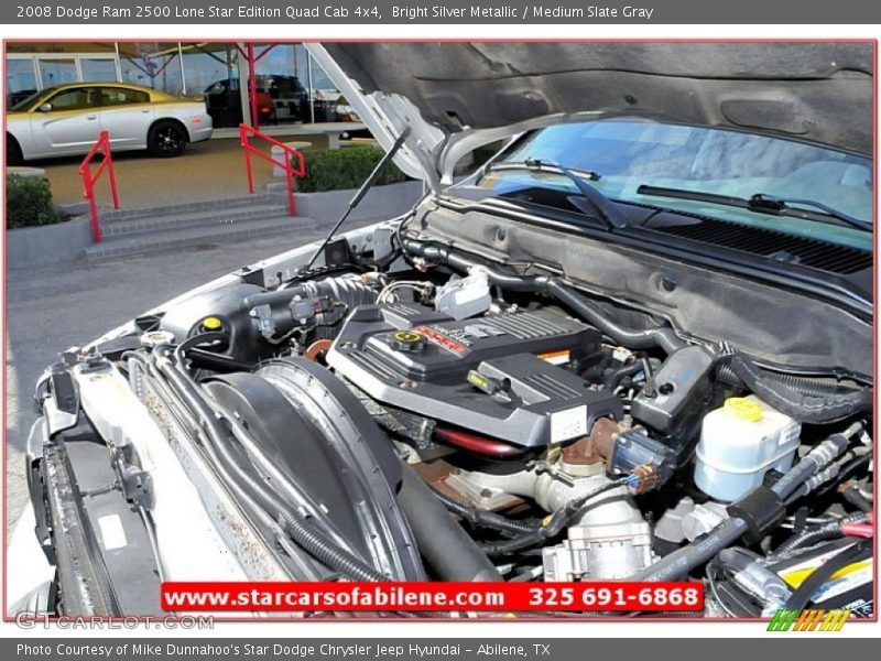 Bright Silver Metallic / Medium Slate Gray 2008 Dodge Ram 2500 Lone Star Edition Quad Cab 4x4
