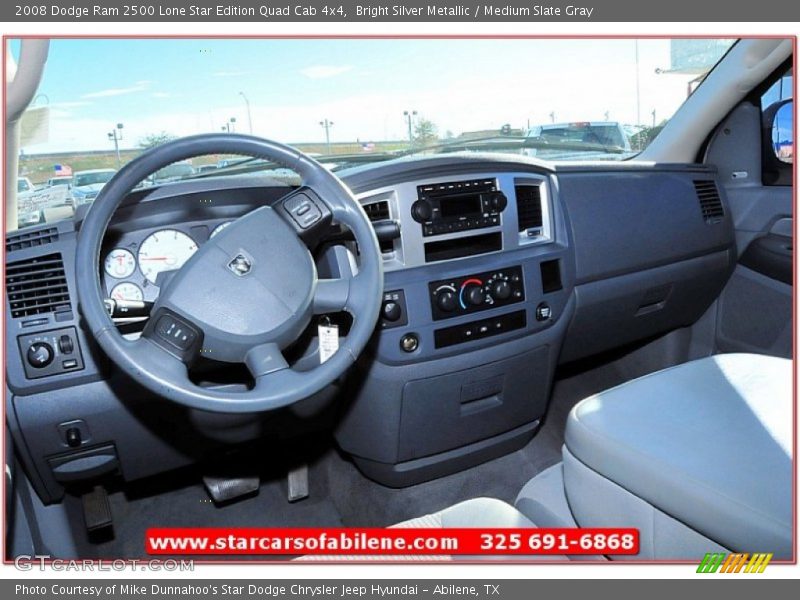Bright Silver Metallic / Medium Slate Gray 2008 Dodge Ram 2500 Lone Star Edition Quad Cab 4x4