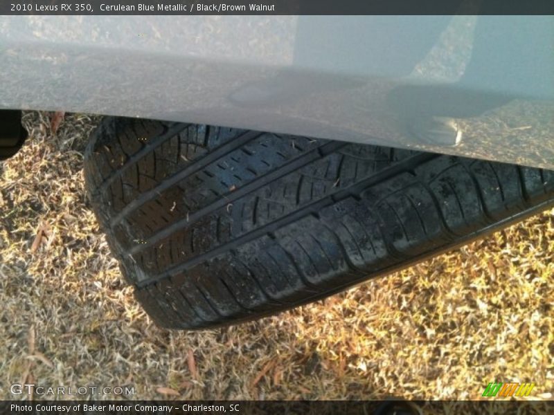 Cerulean Blue Metallic / Black/Brown Walnut 2010 Lexus RX 350