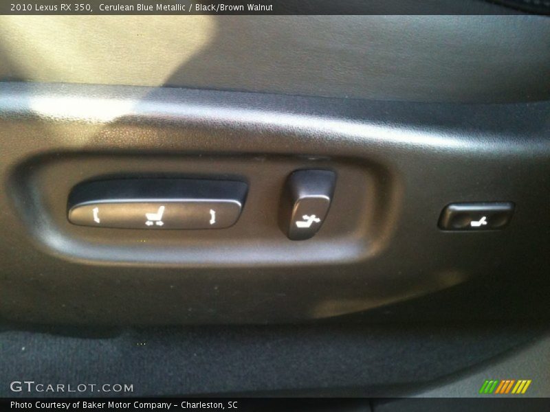Cerulean Blue Metallic / Black/Brown Walnut 2010 Lexus RX 350