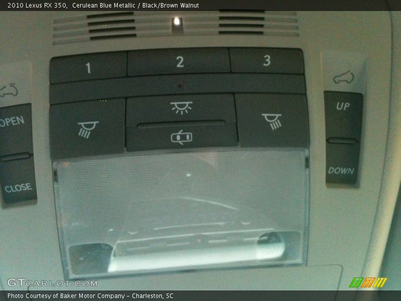 Cerulean Blue Metallic / Black/Brown Walnut 2010 Lexus RX 350