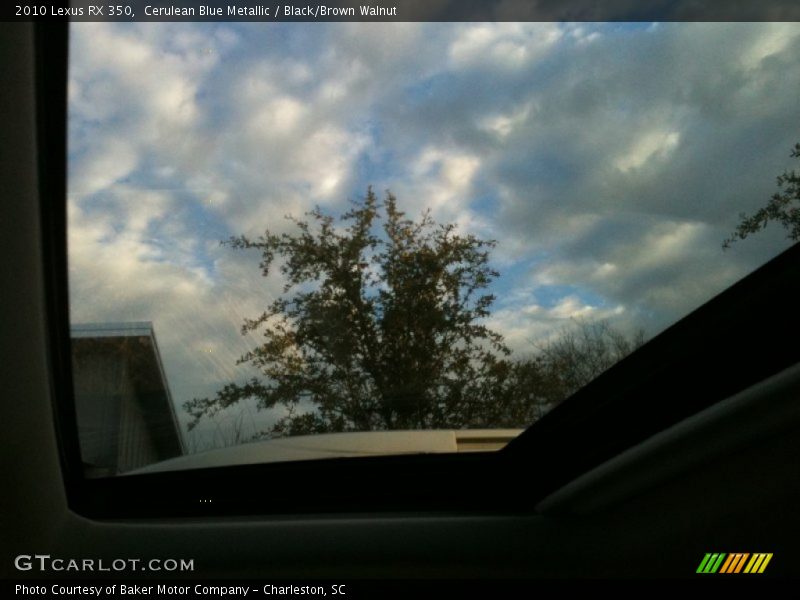 Cerulean Blue Metallic / Black/Brown Walnut 2010 Lexus RX 350