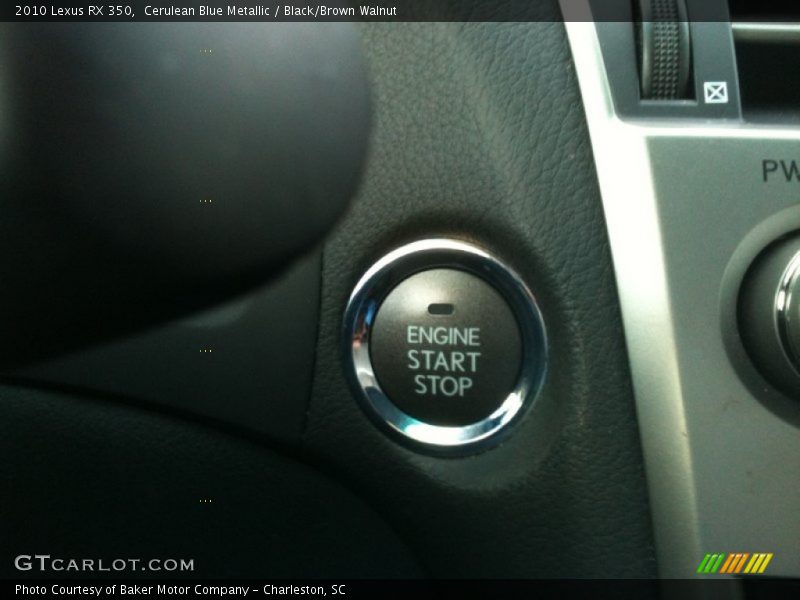 Cerulean Blue Metallic / Black/Brown Walnut 2010 Lexus RX 350