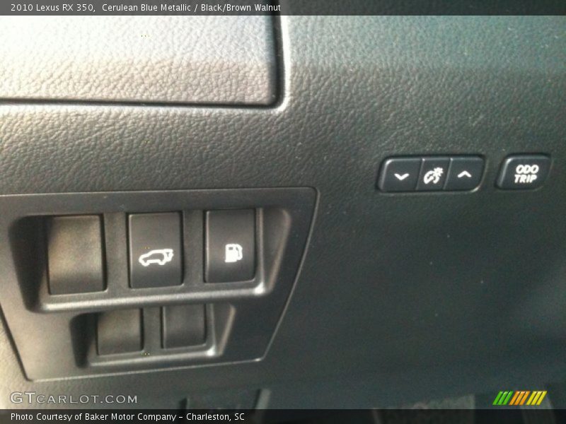 Cerulean Blue Metallic / Black/Brown Walnut 2010 Lexus RX 350