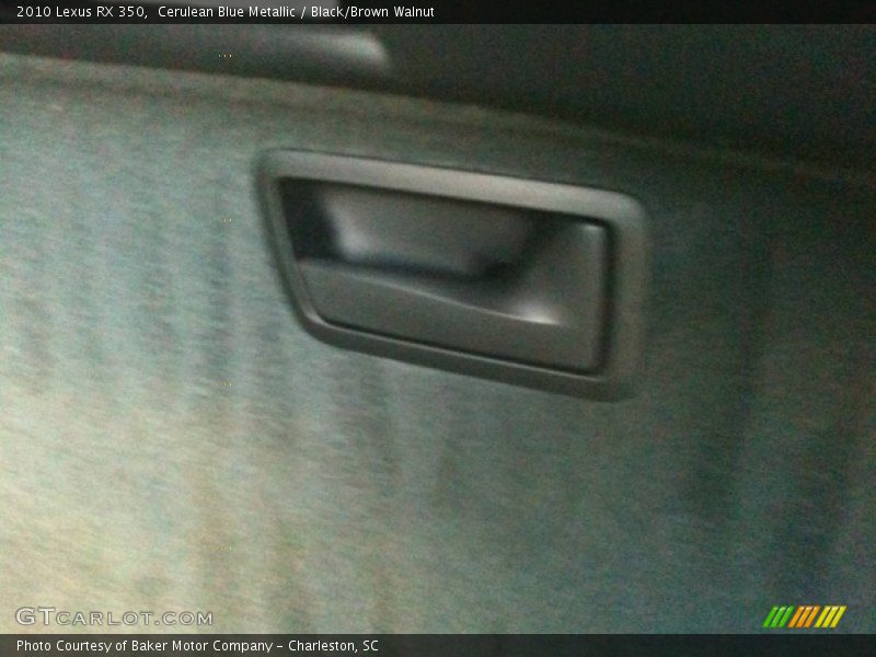 Cerulean Blue Metallic / Black/Brown Walnut 2010 Lexus RX 350