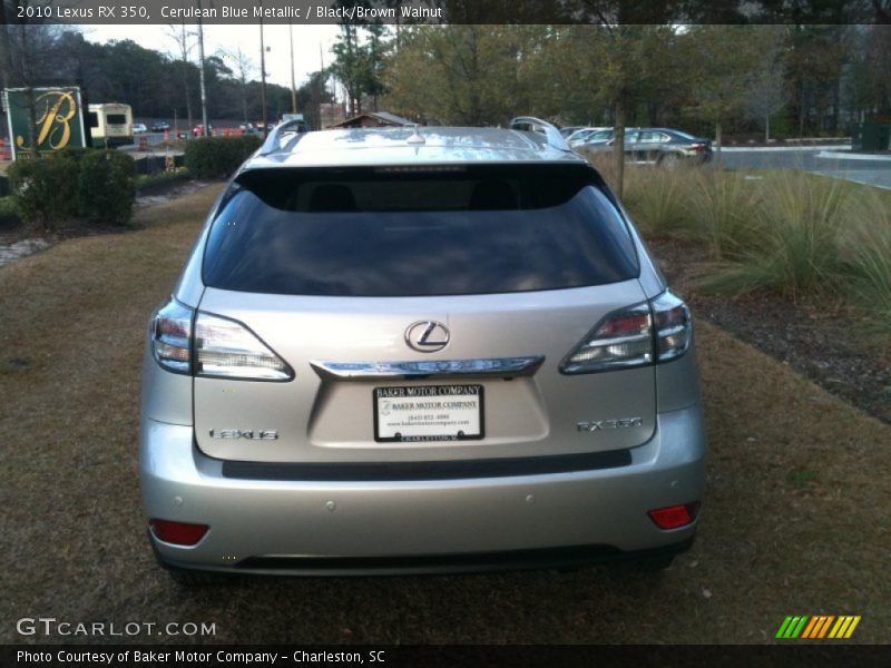 Cerulean Blue Metallic / Black/Brown Walnut 2010 Lexus RX 350