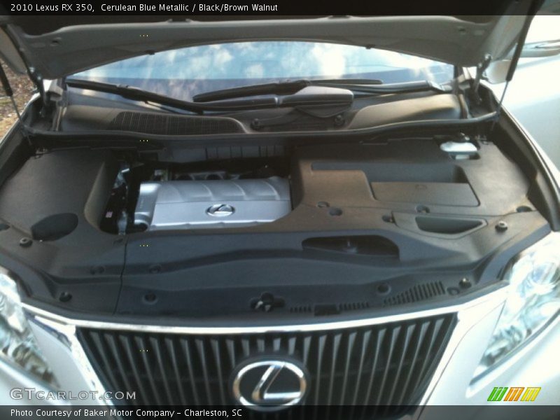Cerulean Blue Metallic / Black/Brown Walnut 2010 Lexus RX 350