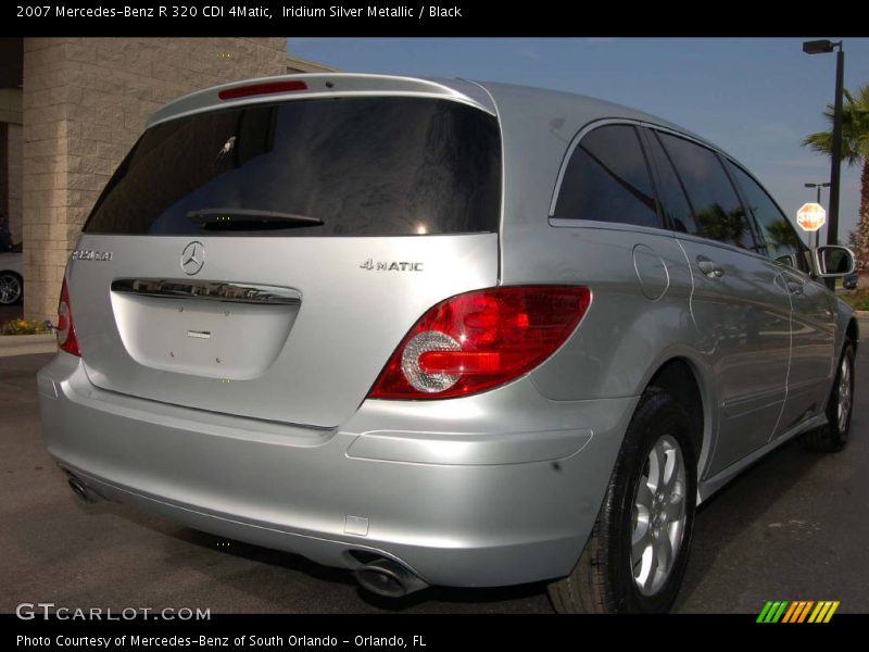 Iridium Silver Metallic / Black 2007 Mercedes-Benz R 320 CDI 4Matic