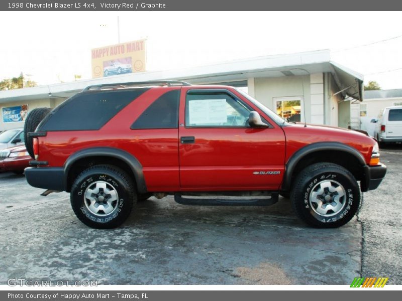 Victory Red / Graphite 1998 Chevrolet Blazer LS 4x4