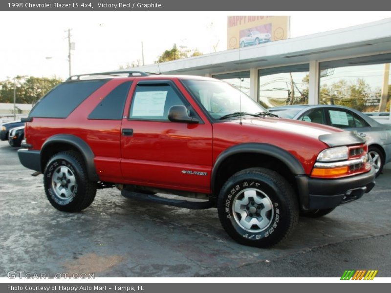 Victory Red / Graphite 1998 Chevrolet Blazer LS 4x4